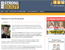 Tablet Screenshot of leanstrongbody.com